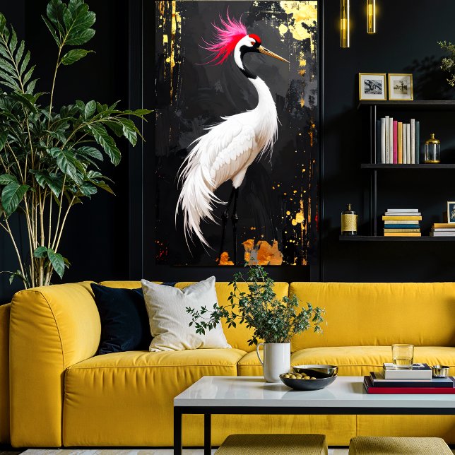Crane Art  - Contemporary Asian‑Inspired Design Fotodruck (Von Creator hochgeladen)