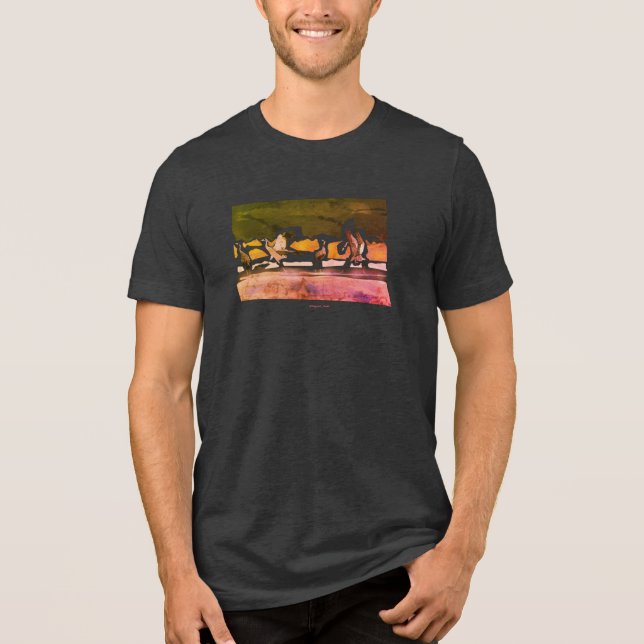 Crane Ballet  Tri-Blend Shirt (Vorderseite)