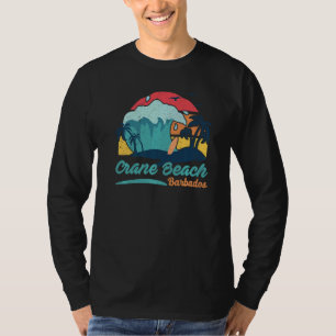 Crane Beach Barbados Beach Sommersurfen Sonnenunte T-Shirt
