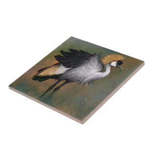 Crane Bird Keramik Tile Fliese