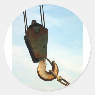 Crane Hook Runder Aufkleber