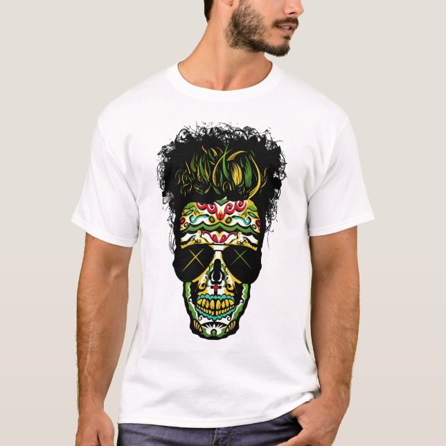 Crane_kopf_de_mort_mexico_hipster_mexicano_mexican T-Shirt (Vorderseite)