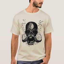 crane_moustache_moustachu_tete_de_mort_lun_ron T-Shirt
