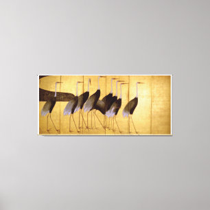 Crane, Ogata Korin, japanische Kunst Leinwanddruck