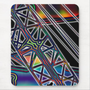 CRANE OPERATOR FARBBIG LATTICE BOOM ART MOUSEPAD