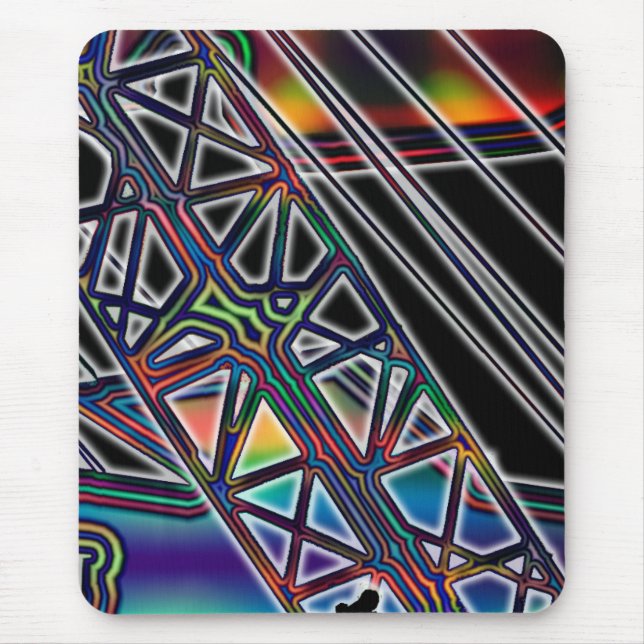 CRANE OPERATOR FARBBIG LATTICE BOOM ART MOUSEPAD (Vorne)