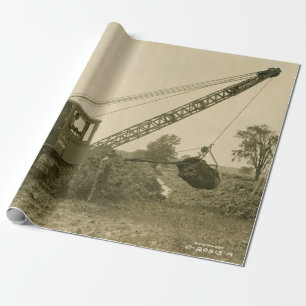 CRANE-OPERATOR SHOVEL 12 GESCHENKPAPIER