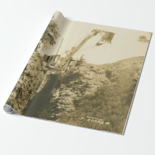 CRANE-OPERATOR SHOVEL 25 GESCHENKPAPIER