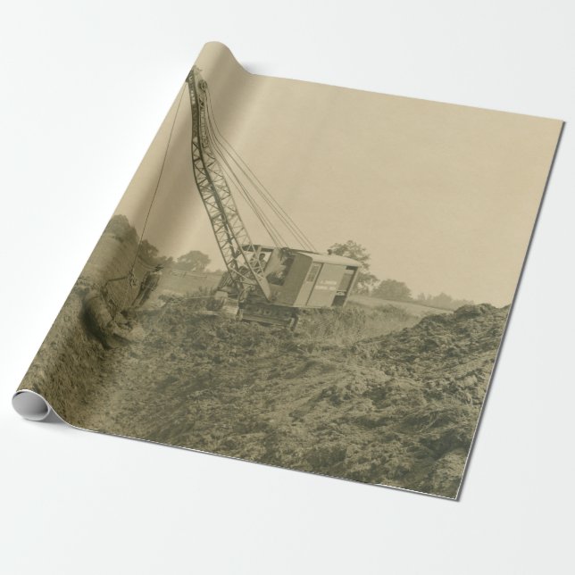 CRANE-OPERATOR SHOVEL 26 GESCHENKPAPIER (Ungerollt)