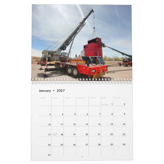 Crane Service, Inc-Kalender 2012 Kalender (Jan 2027)