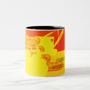 Crane Shovel OPERATION ENGINEER Art Bulldozer SUN Zweifarbige Tasse