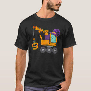 Crane Truck Pumpkin Kleinkind Kinderwagen Hallowee T-Shirt