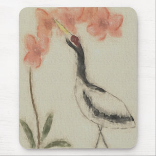 Crane und Orchid Mousepad