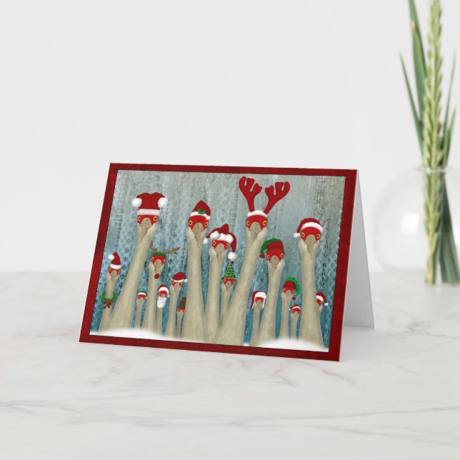 CraneDeer 2.0 Feiertagskarte (Vorderseite)