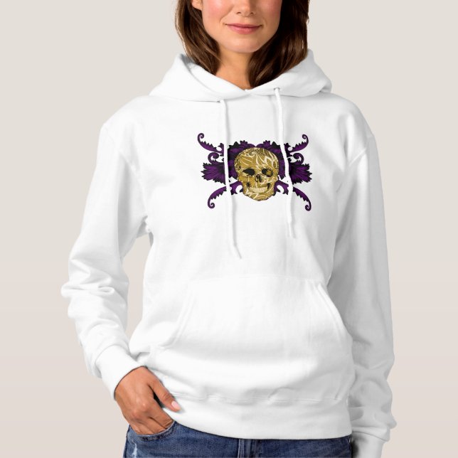 Crânio dourado - Golden skull Hoodie (Vorderseite)