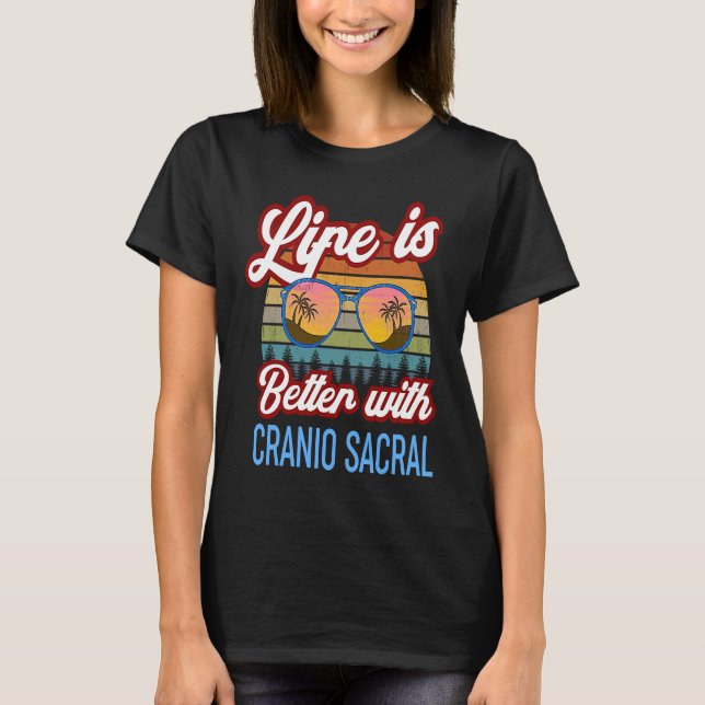 Cranio Sacral Sunset mit Cranio Sacral T-Shirt (Vorderseite)