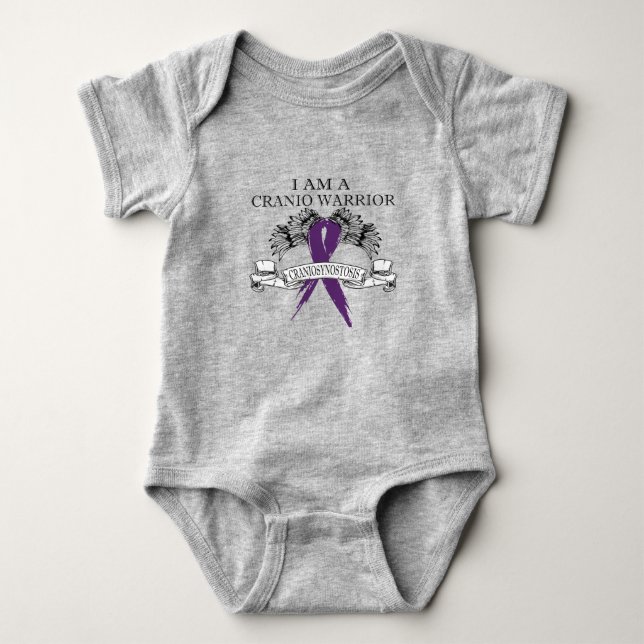 Cranio Warrior Baby Strampler (Vorderseite)
