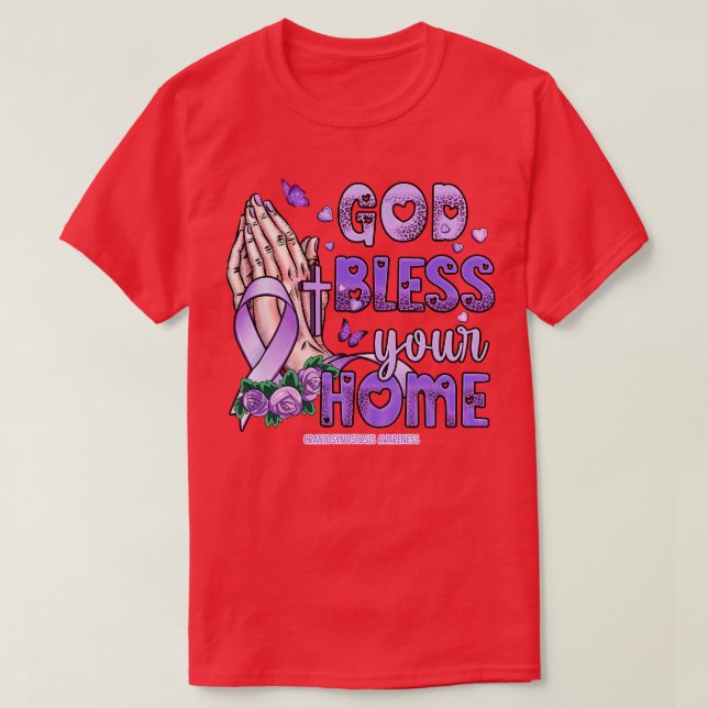Craniosynostosis Awareness God Segen Hoffnung T-Shirt (Design vorne)