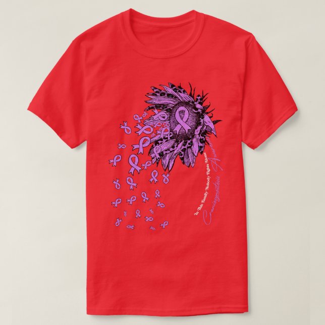 Craniosynostosis Awareness Sonnenblume Niemand käm T-Shirt (Design vorne)