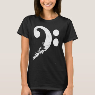 Cranium in Form von Bass Clef Bassist Mu T-Shirt
