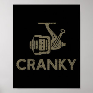 Crankbait Fishing Lure Funny Fishing Reel F Poster