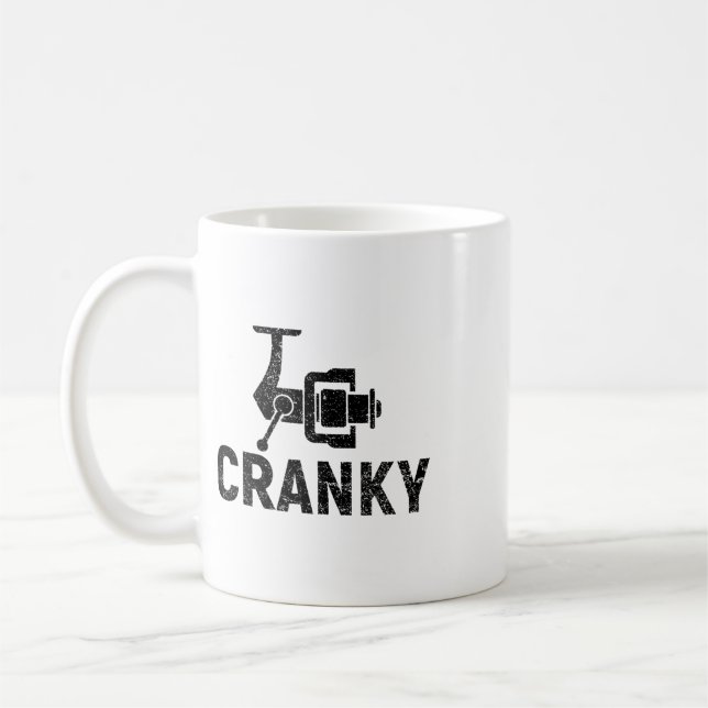 Crankit Angelköder - Verrückte Lustige Geschenkide Kaffeetasse (Links)