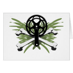 Crankset Knochen - Grün