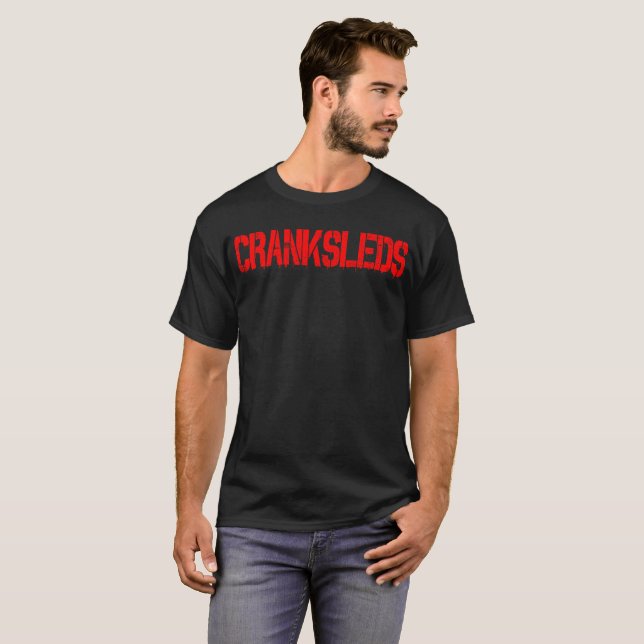 CrankSleds Setzer - rot T-Shirt (Vorne ganz)