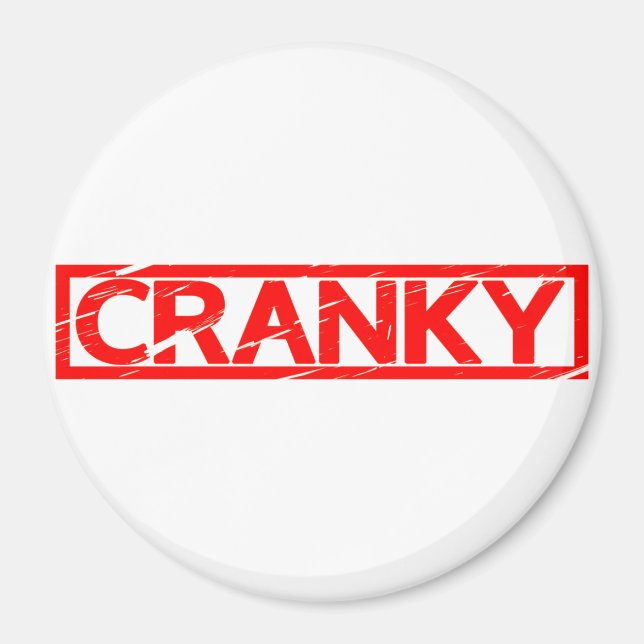 Cranky Briefmarke Magnet (Vorne)