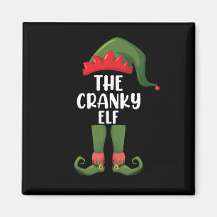 Cranky Elf Family Matching Group Weihnachten Magnet