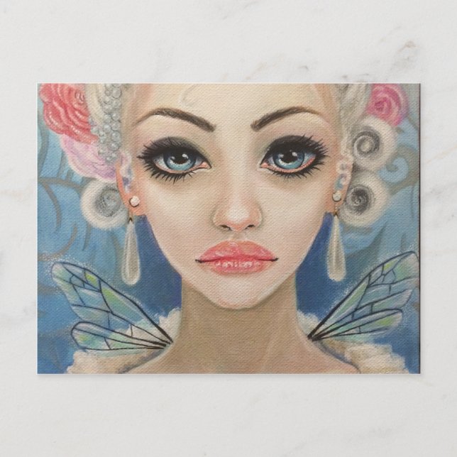 Cranky Fairy Original Art Postkarte (Vorderseite)