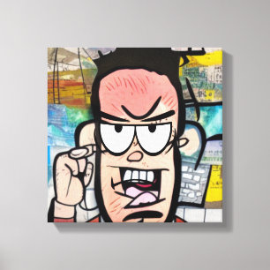 Cranky Man Leinwanddruck