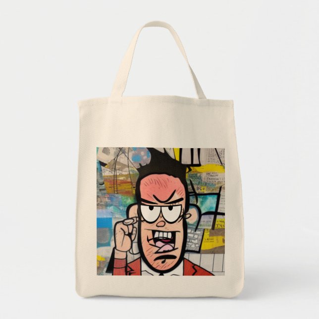 Cranky Man Tragetasche (Vorne)