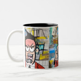 Cranky Man Zweifarbige Tasse