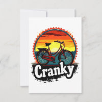 Cranky Sunset Bicycle T-Shirt - Energie für Ihren 