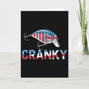 Cranky Usa Crankit Angeln Vatertag Karte