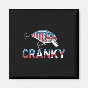 Cranky Usa Crankit Angeln Vatertag Magnet