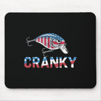 Cranky Usa Crankit Angeln Vatertag  Mousepad