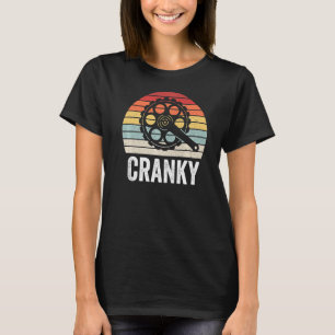 Cranky Vintag Bicycle Rad Rider Cyclist Radfahren T-Shirt