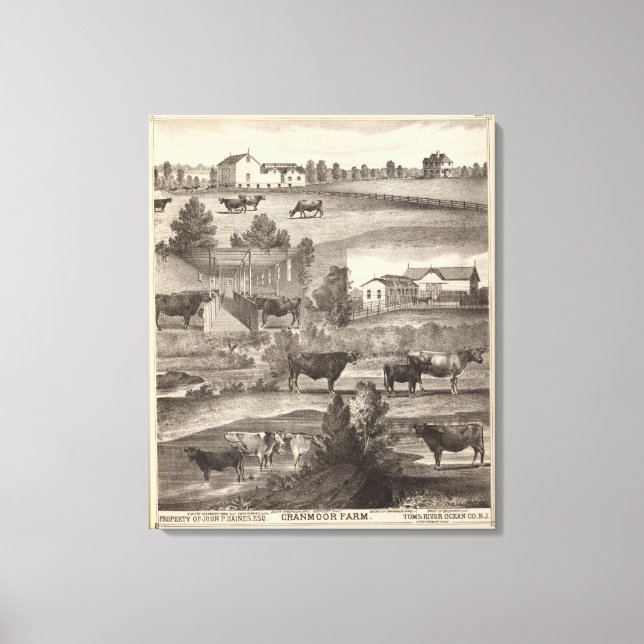 Cranmoor Farm, Toms River, NJ Leinwanddruck (Vorderseite)