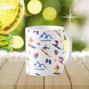 Cranmore Berg Neue Hamphire Ski Snowboard Muster Kaffeetasse