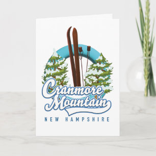 Cranmore Mountain - New Hampshire Ski Logo Feiertagskarte