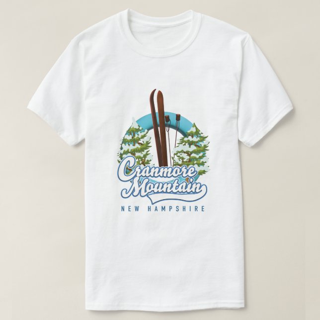 Cranmore Mountain - New Hampshire Ski Logo T-Shirt (Design vorne)