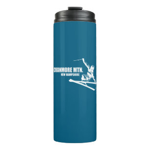 Cranmore Mountain Resort New Hampshire Skifahrer Thermosbecher