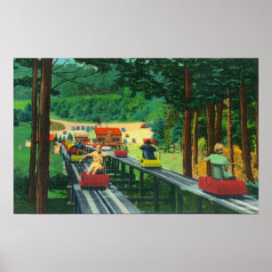 Cranmore Mountain Ski Mobile im Sommer Poster