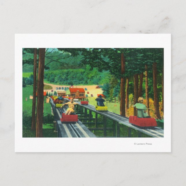 Cranmore Mountain Ski Mobile im Sommer Postkarte (Vorderseite)