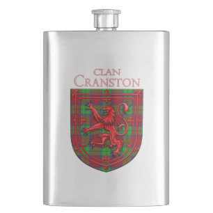 Cranston Dress Tartan Scottish Kariert Flachmann