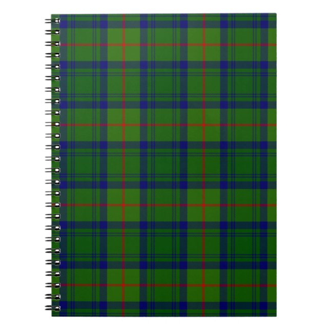 Cranstoun tartan green kariert notizblock (Vorderseite)