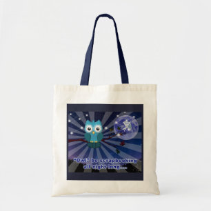 Crapbookers "Owl Be Scrapping All Night Long" Tragetasche