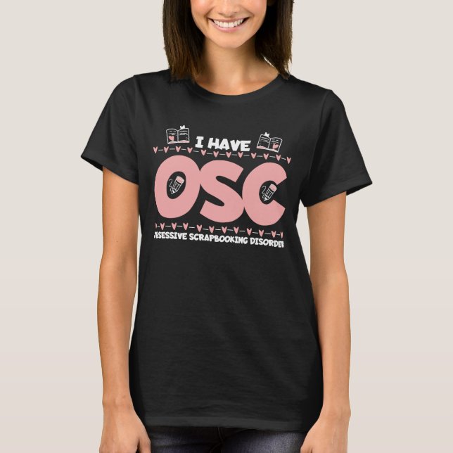 Crapbooking sucht Crafter Funny Crafty Book T-Shirt (Vorderseite)